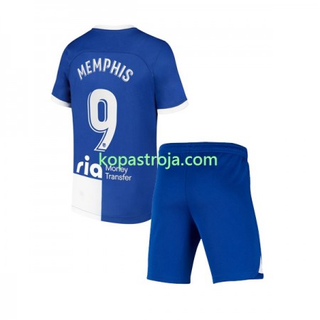 Billiga Fotbollströjor Atlético Madrid Memphis 9 120 Anniversary Barn Hemma tröja 2022/23 Kortärmad